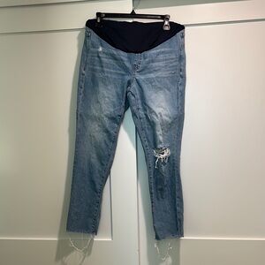 Madewell Maternity Over-the-Belly Perfect Vintage Jeans in Coney Wash Size 25